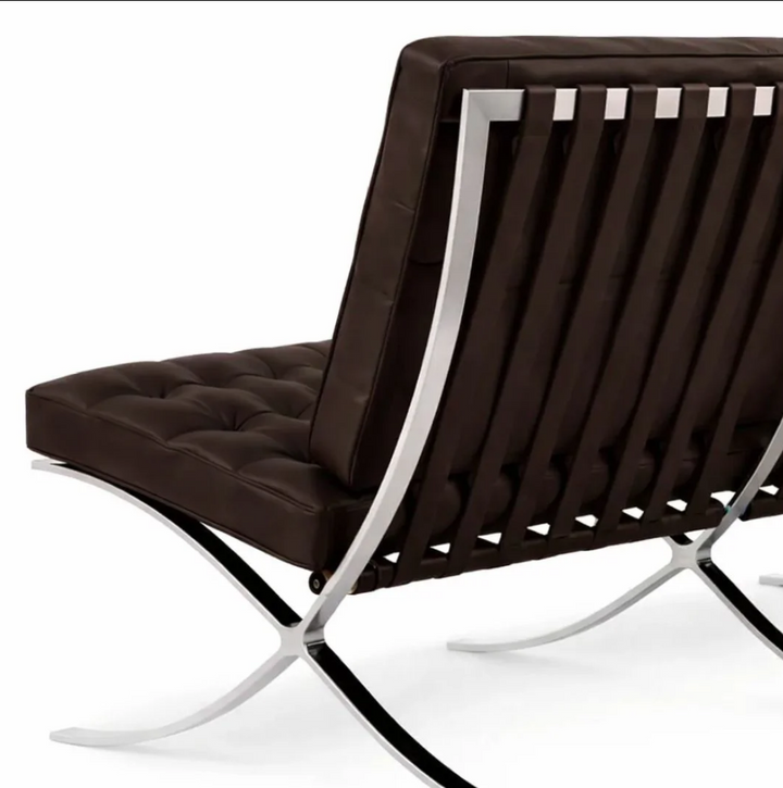 Fauteuil 2 places en Cuir Valeria Marron