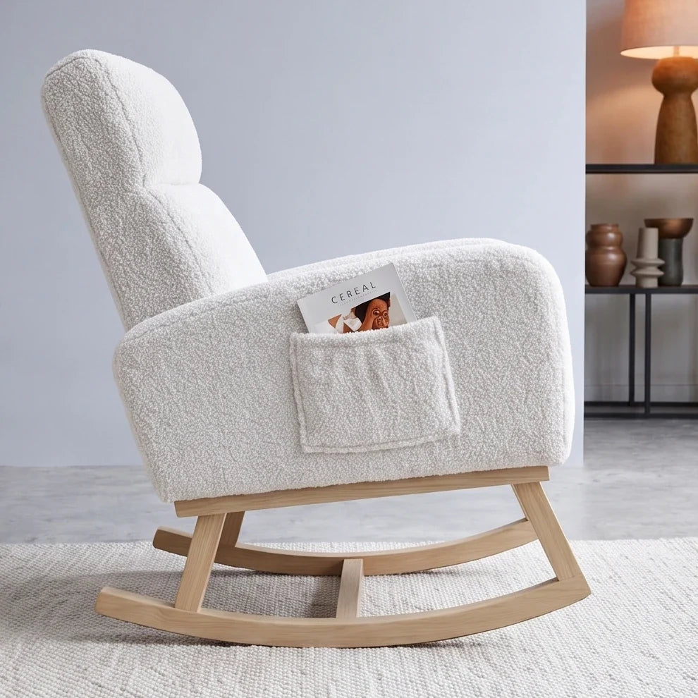 FLORVA - Rocking Chair Teddy Dossier Haut