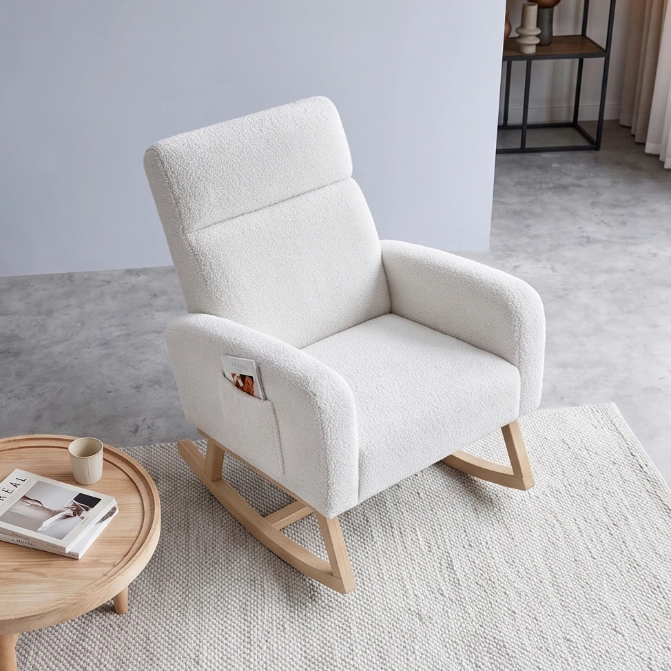 FLORVA - Rocking Chair Teddy Dossier Haut