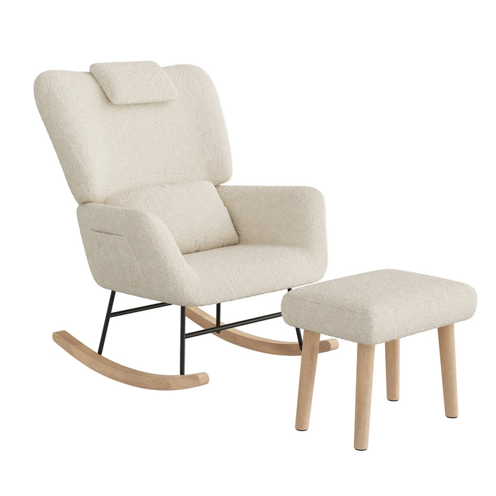 NEVRA - Rocking Chair Ergonomique Allaitement Teddy