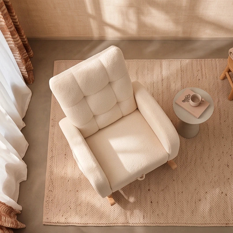 MIRA - Rocking Chair Teddy avec Repose-pieds