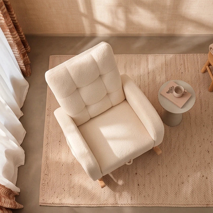 MIRA - Rocking Chair Teddy avec Repose-pieds