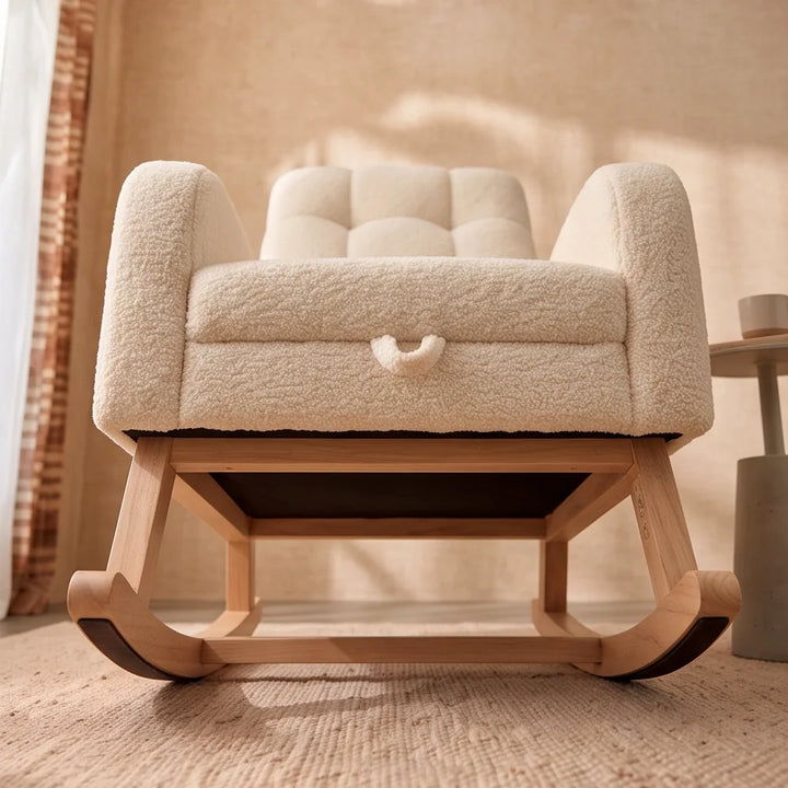 MIRA - Rocking Chair Teddy avec Repose-pieds