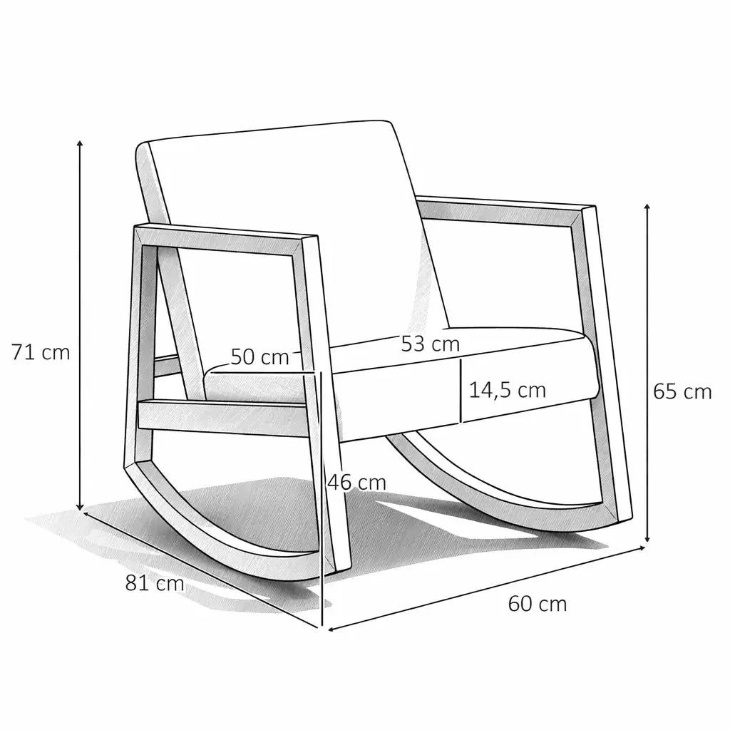 NORLAN – Rocking Chair Nordique Bouclette