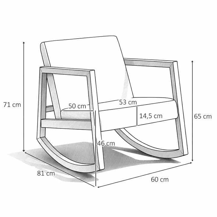 NORLAN – Rocking Chair Nordique Bouclette