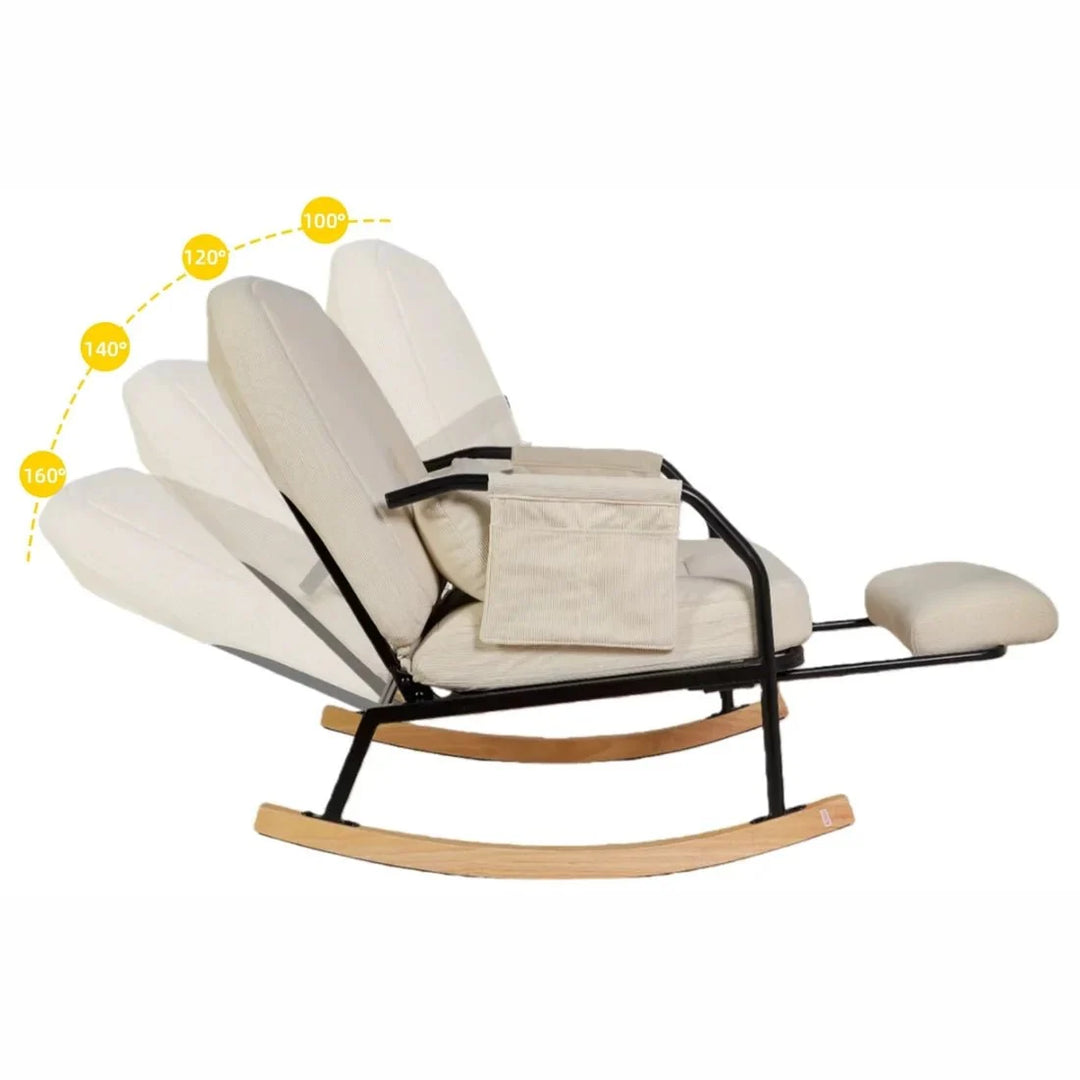 KARVEL – Rocking Chair Inclinable Corduroy