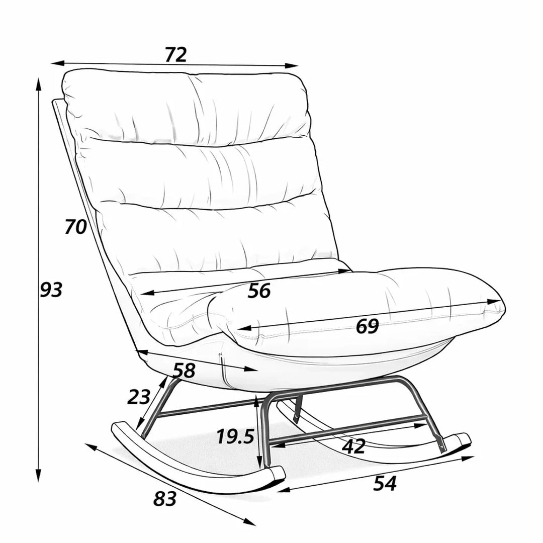 MELINE – Fauteuil à Bascule Confort Cocon