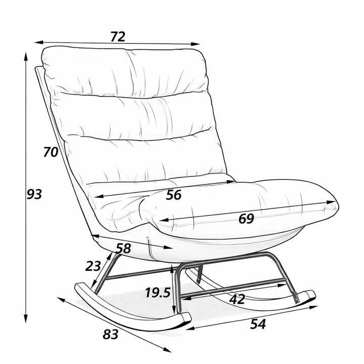 MELINE – Fauteuil à Bascule Confort Cocon