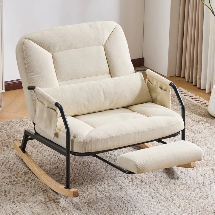 KARVEL – Rocking Chair Inclinable Corduroy