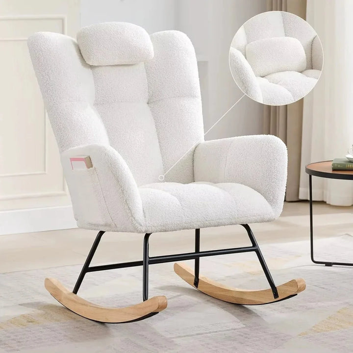 RAVKA - Rocking Chair Teddy Confortable
