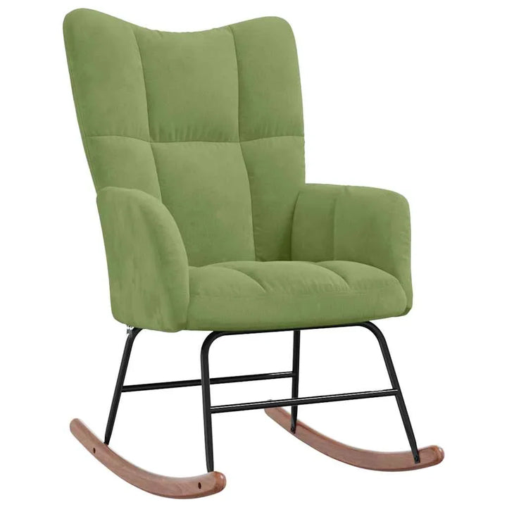 MALVIK – Rocking Chair Velours Rembourré Ultra Confortable