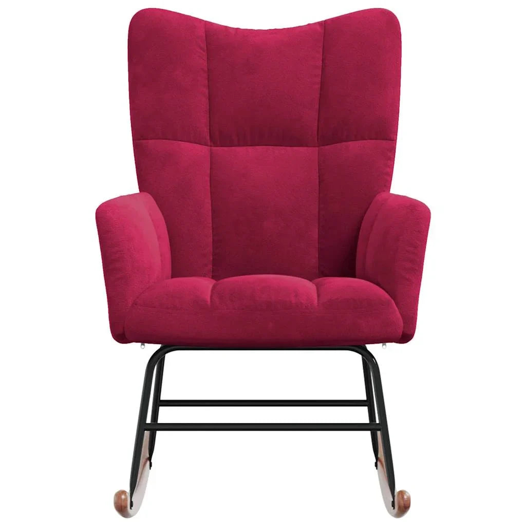 MALVIK – Rocking Chair Velours Rembourré Ultra Confortable