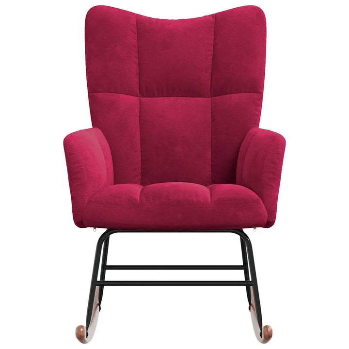 MALVIK – Rocking Chair Velours Rembourré Ultra Confortable