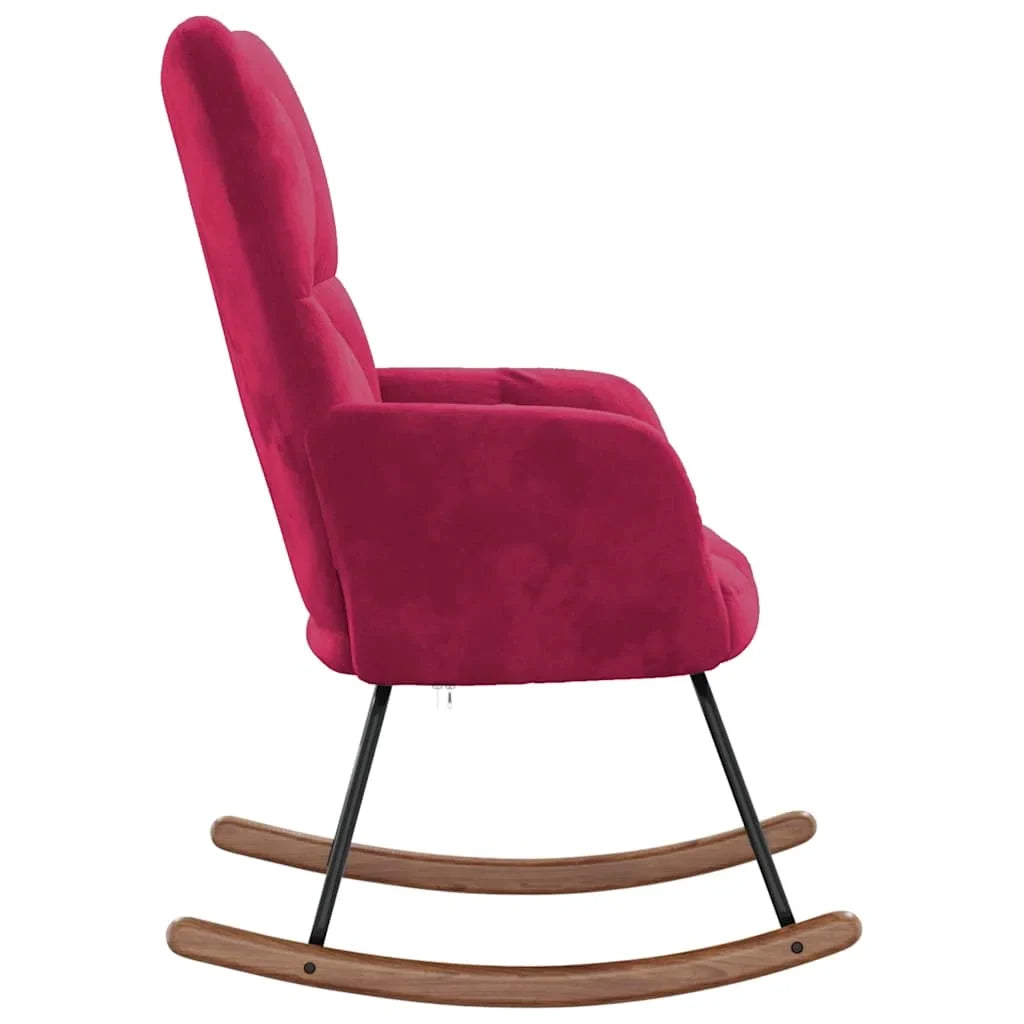 MALVIK – Rocking Chair Velours Rembourré Ultra Confortable