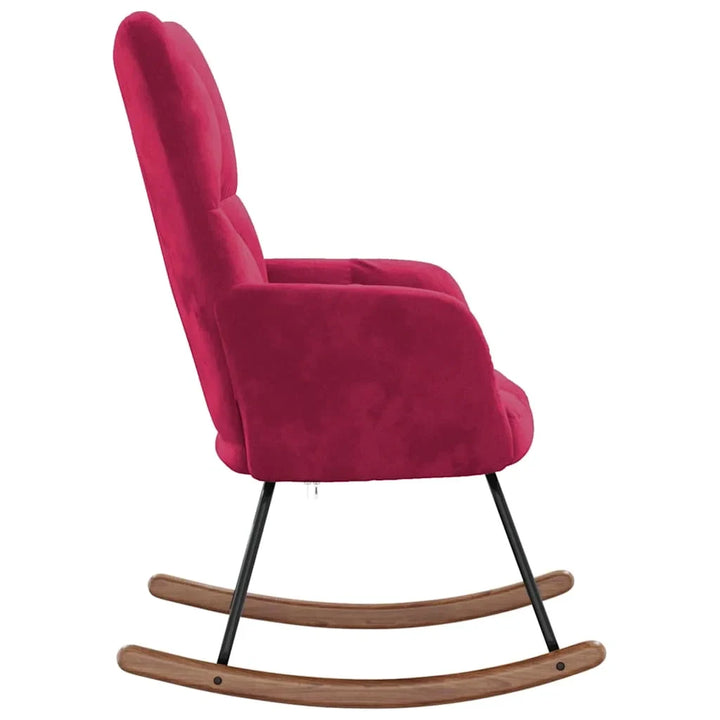 MALVIK – Rocking Chair Velours Rembourré Ultra Confortable