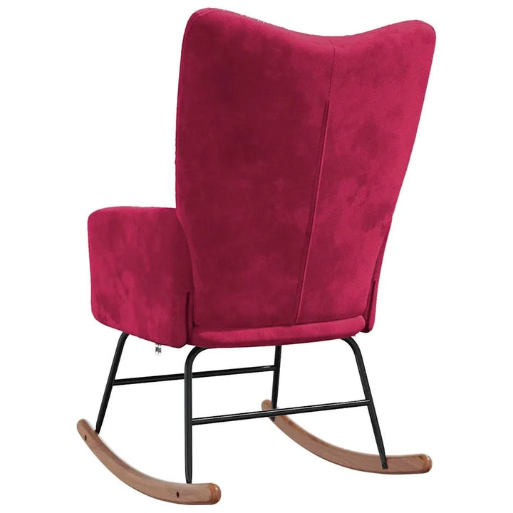 MALVIK – Rocking Chair Velours Rembourré Ultra Confortable