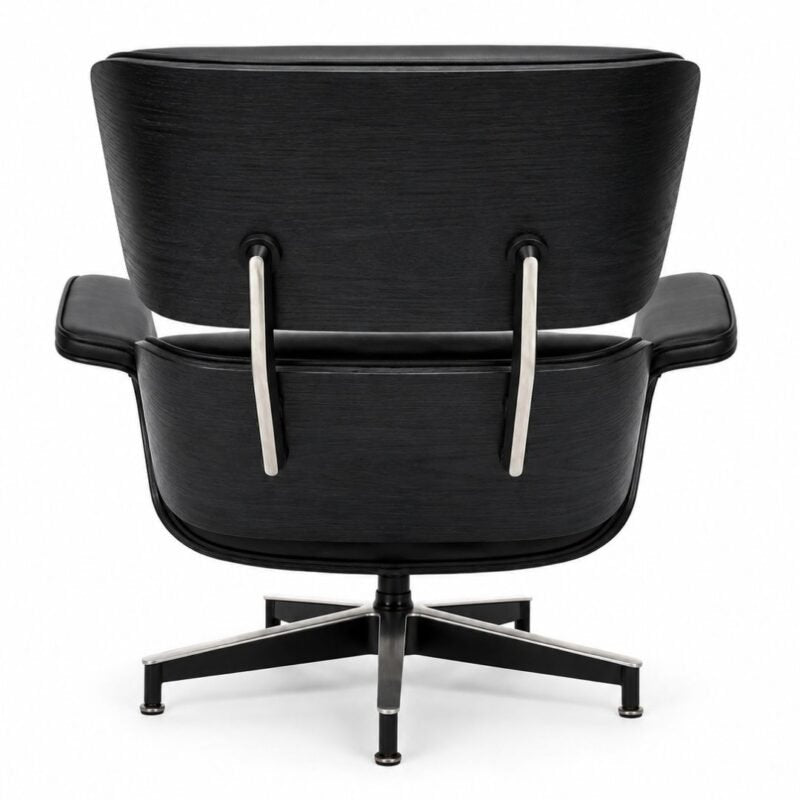 Fauteuil Relax en Cuir Véritable Leandro Full Black