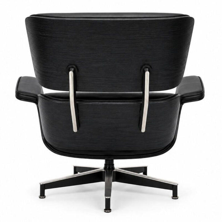 Fauteuil Relax en Cuir Véritable Leandro Full Black