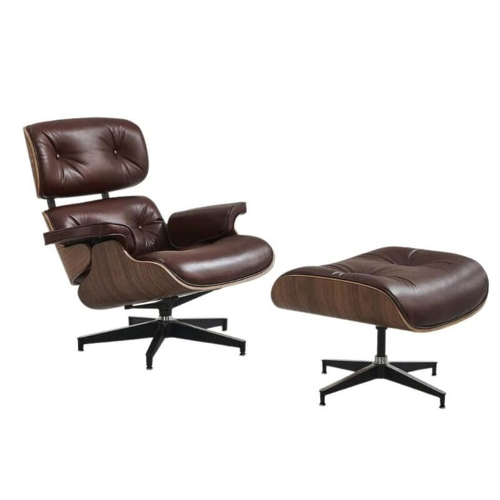 Fauteuil Relax en Cuir Véritable  marron