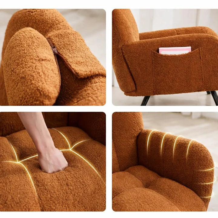 RAVKA - Rocking Chair Teddy Confortable