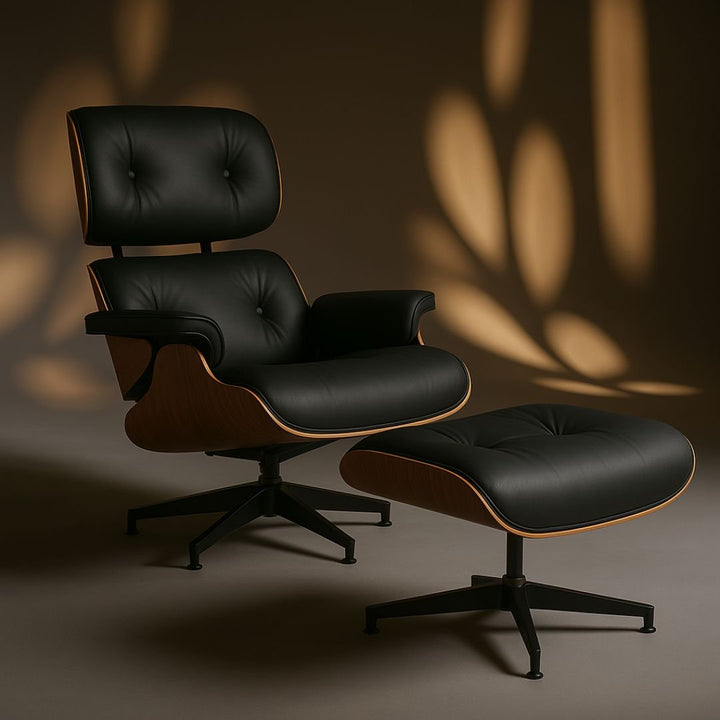 Fauteuil Relax en Cuir Véritable noir