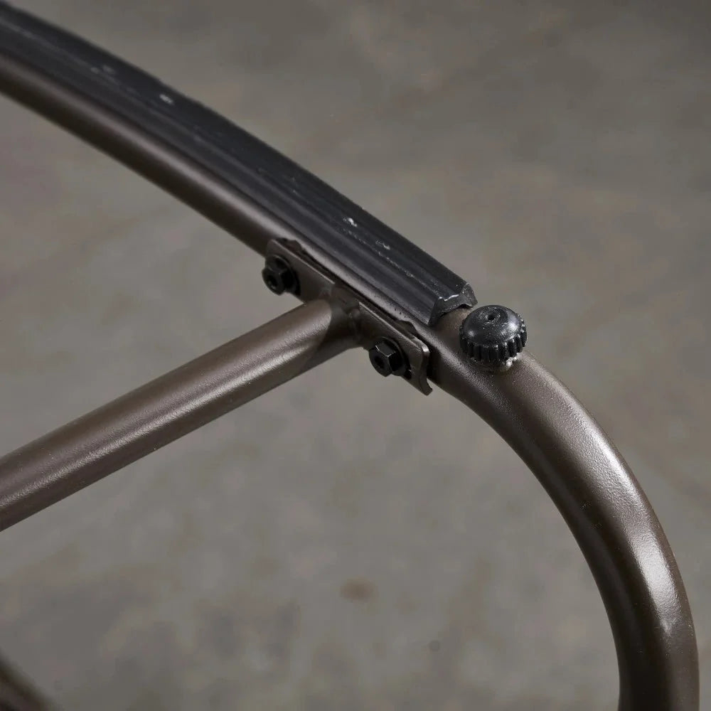 COLINA – Fauteuil à Bascule Papasan Rotin & Velours Côtelé