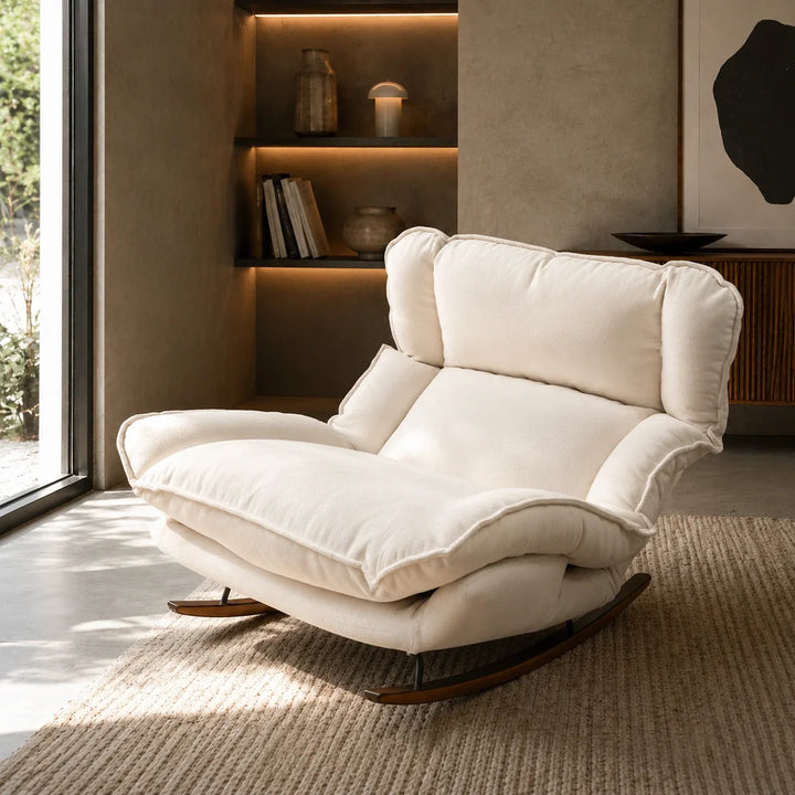 NOLVA - Rocking Chair Paresseux Inclinable Doux