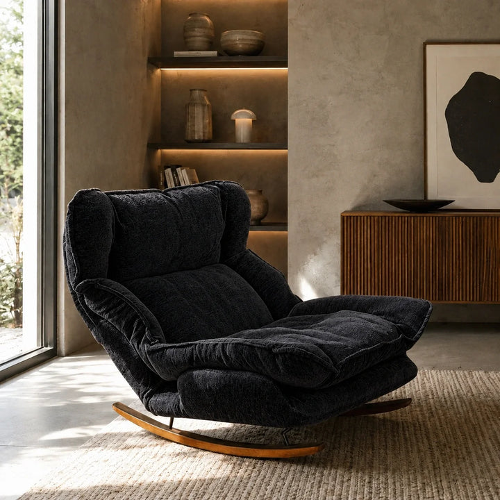 NOLVA - Rocking Chair Paresseux Inclinable Doux