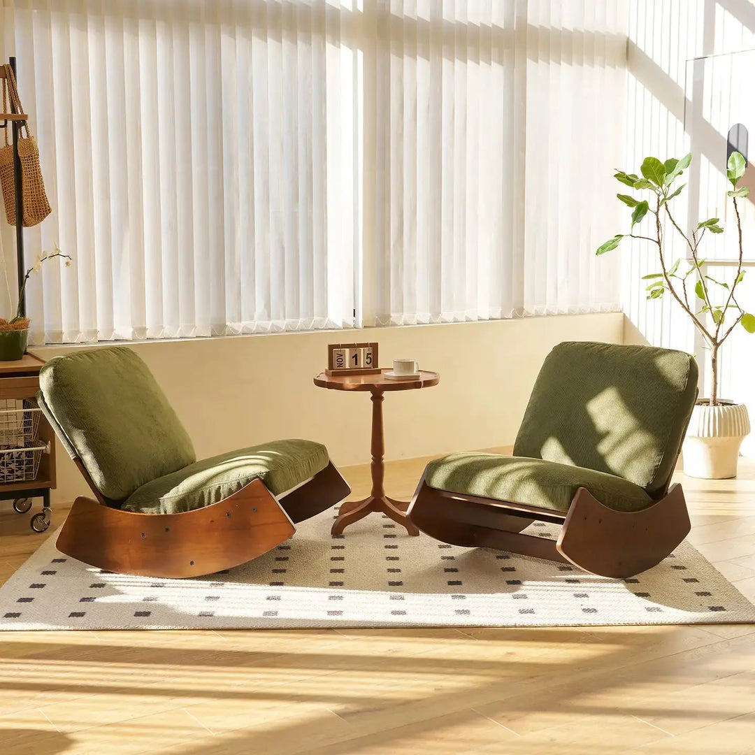 KALEO CHAIR – Rocking Chair Rétro Velours