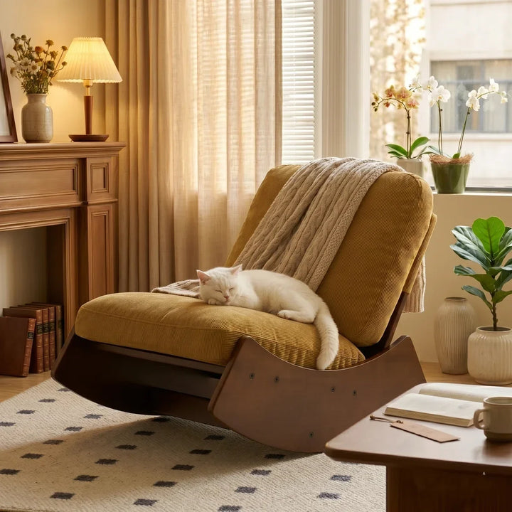 KALEO CHAIR – Rocking Chair Rétro Velours