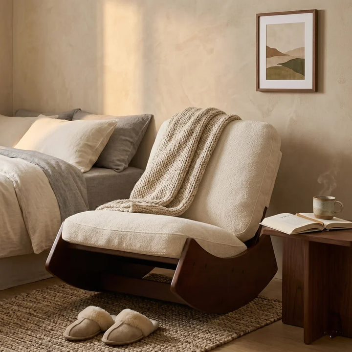 KALEO CHAIR – Rocking Chair Rétro Velours