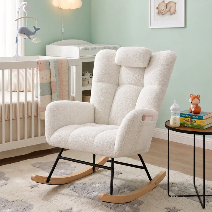 RAVKA - Rocking Chair Teddy Confortable