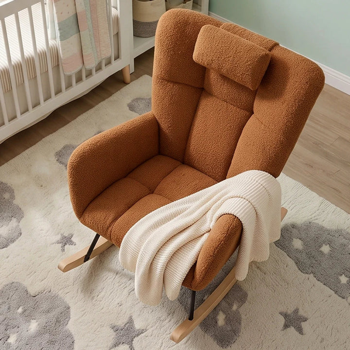 RAVKA - Rocking Chair Teddy Confortable