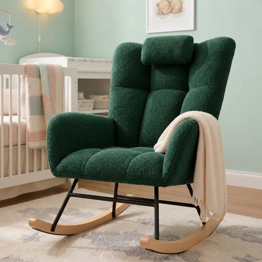 RAVKA - Rocking Chair Teddy Confortable