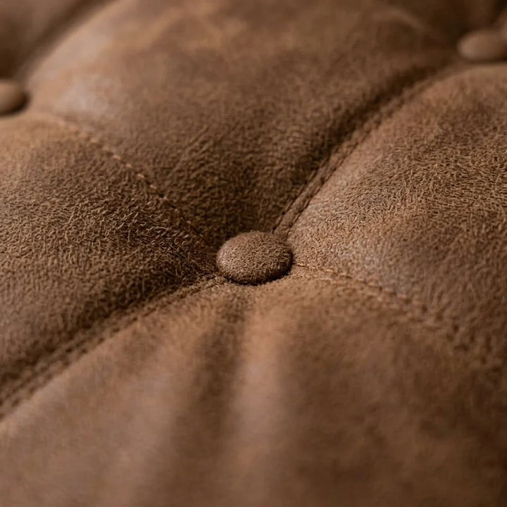 TIVA – Fauteuil Relax Inclinable 135° Pivotant avec Repose-pieds, Microfibre Marron